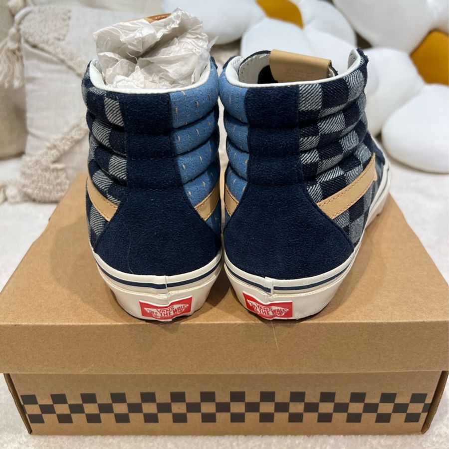 vans高筒牛仔鞋-1