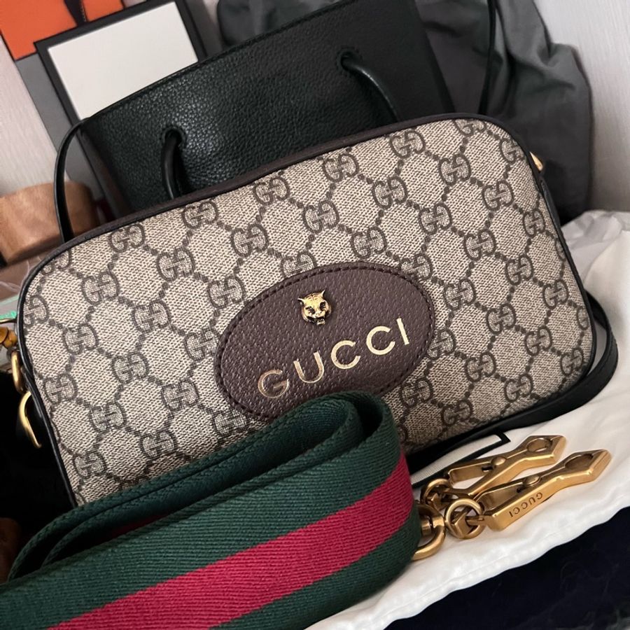 Gucci虎頭相機包-0