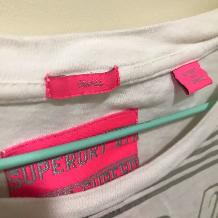 Superdry 極度乾燥運動風寬版背心 白色/Small-1