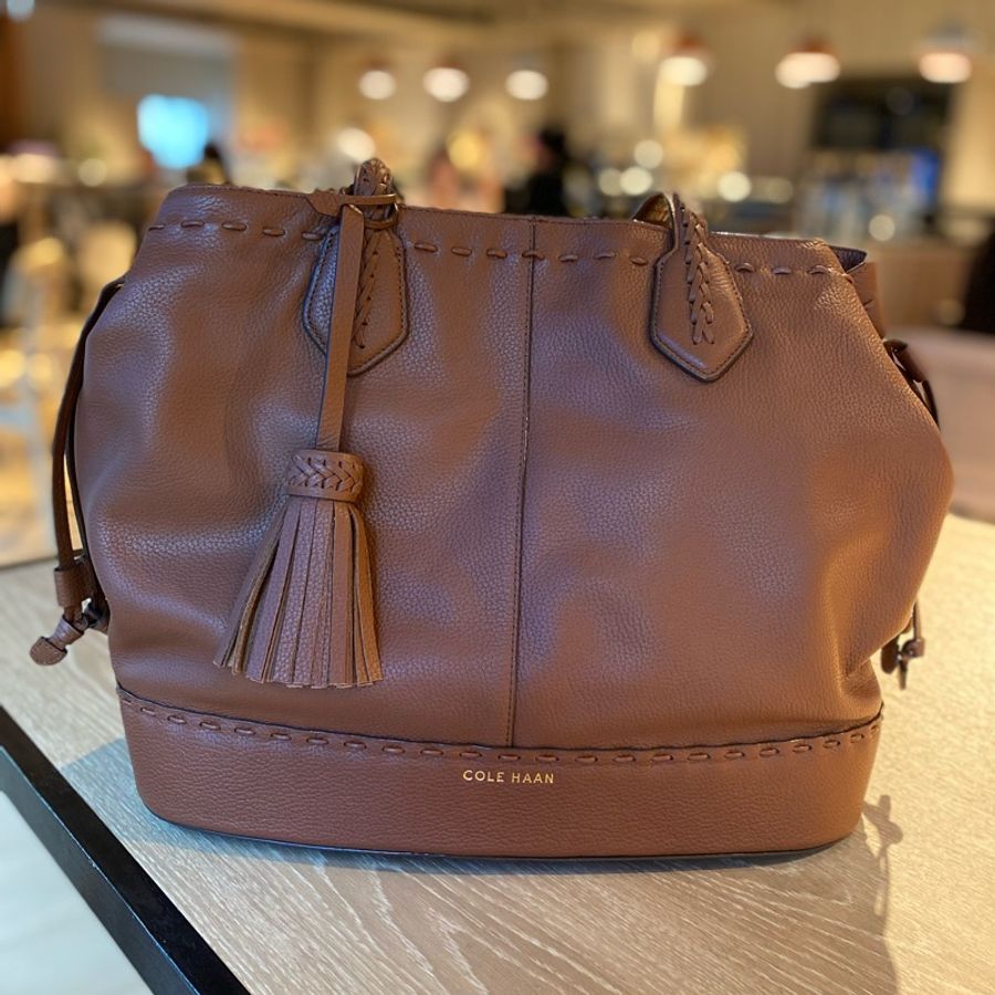 Cole Haan 流蘇束口 肩背包 美國品牌 二手-8