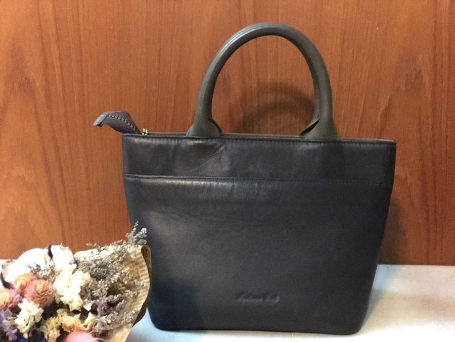 duck正品真皮絕版小托特包-2