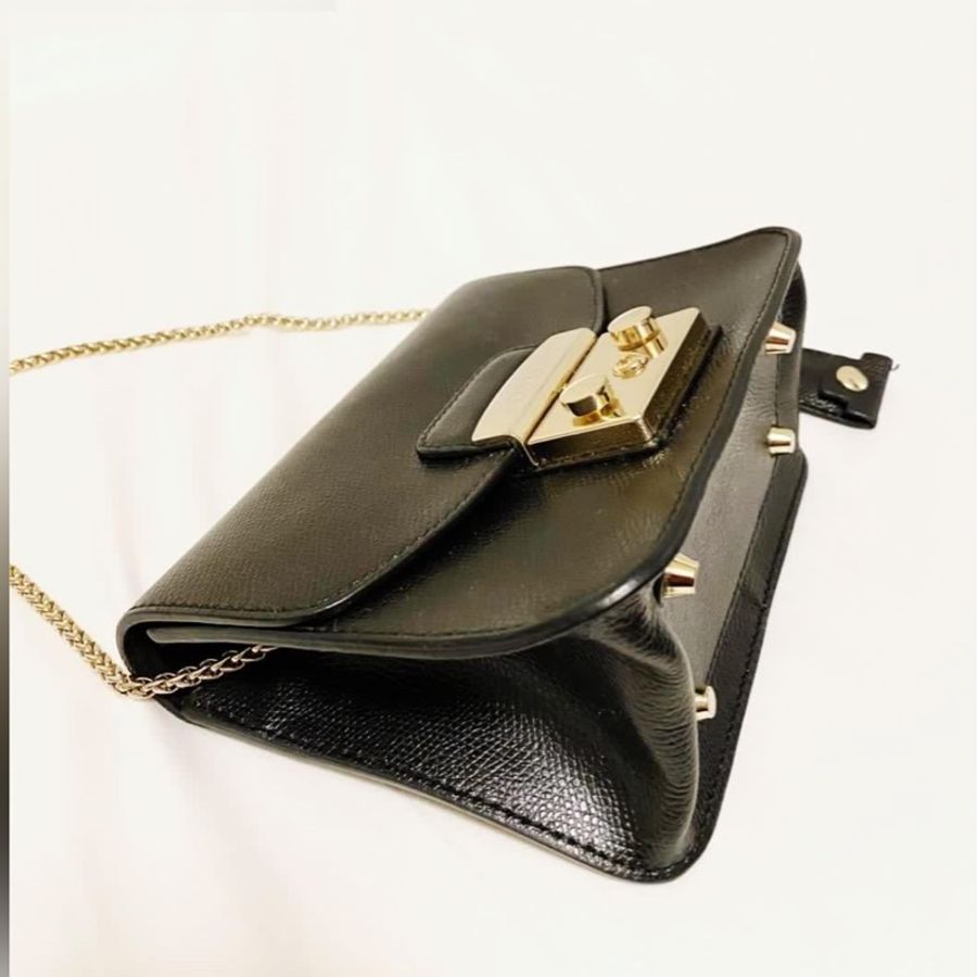 🍒FURLA ITALY 荔枝紋牛皮斜背/手拿包  2F111406-2