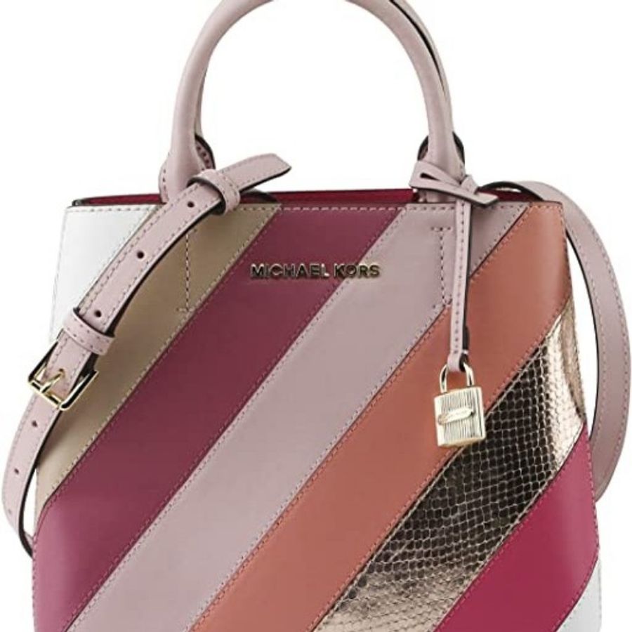 Michael Kors ADELE 側背手拿兩用鎖頭包-0