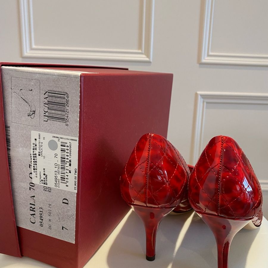 Salvatore Ferragamo 經典Carla 蝴蝶結跟鞋-3