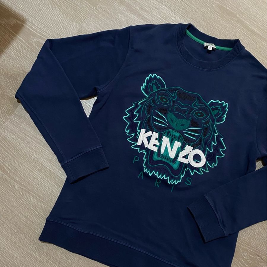 Kenzo 老虎頭刺繡圓領衛衣-1
