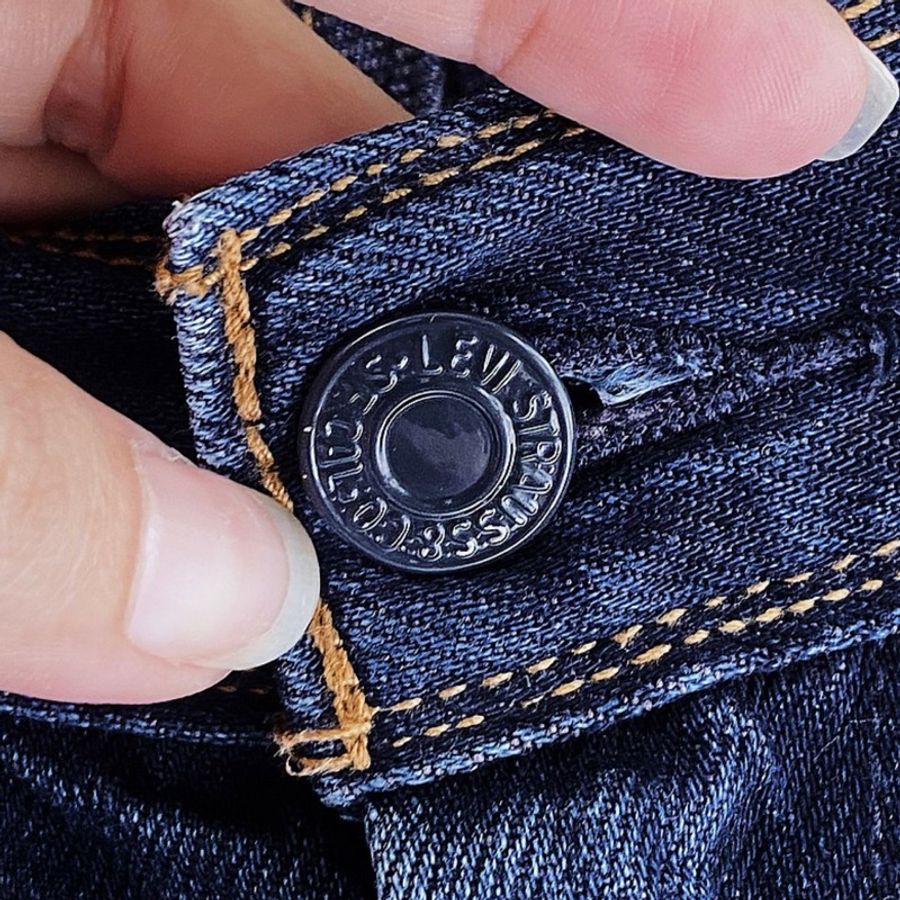 levis / 511 W31L34 深藍素經典 古著中低 腰丹寧牛仔長褲vintage-1