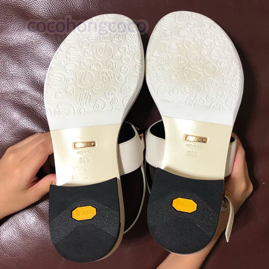 Gucci白色涼鞋-3