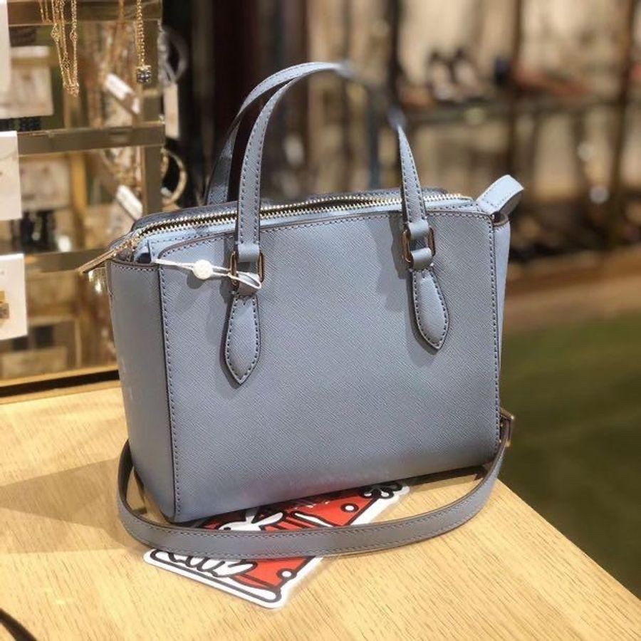 全新Tory Burch Emerson 迷你托特包 小號殺手包 斜背包 防刮 天藍色-5