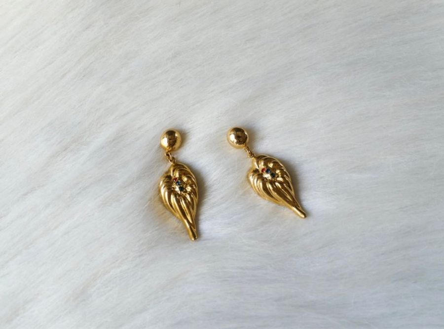 立體孔雀概念羽派對約會 古蕫輕飾品耳針 式飾品 耳環 earrings-4