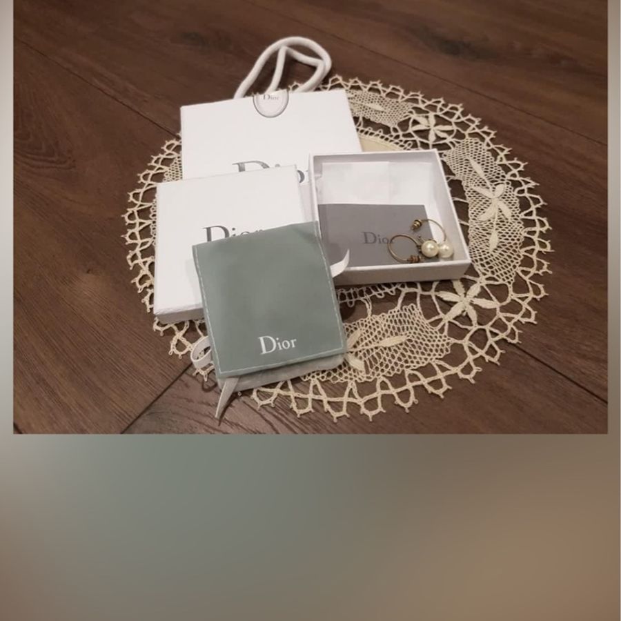 真品 Dior J'adior CD 古銅金 蜜蜂 針式 耳環-2