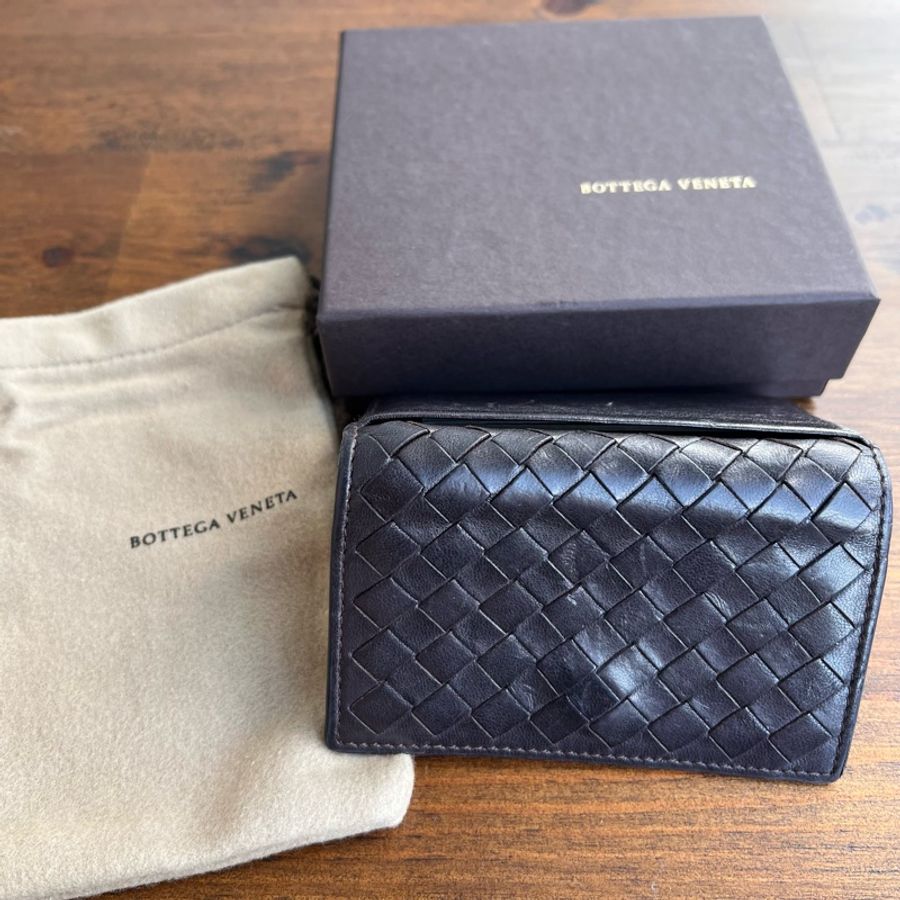 BOTTEGA VENETA經典編織名片卡夾-0