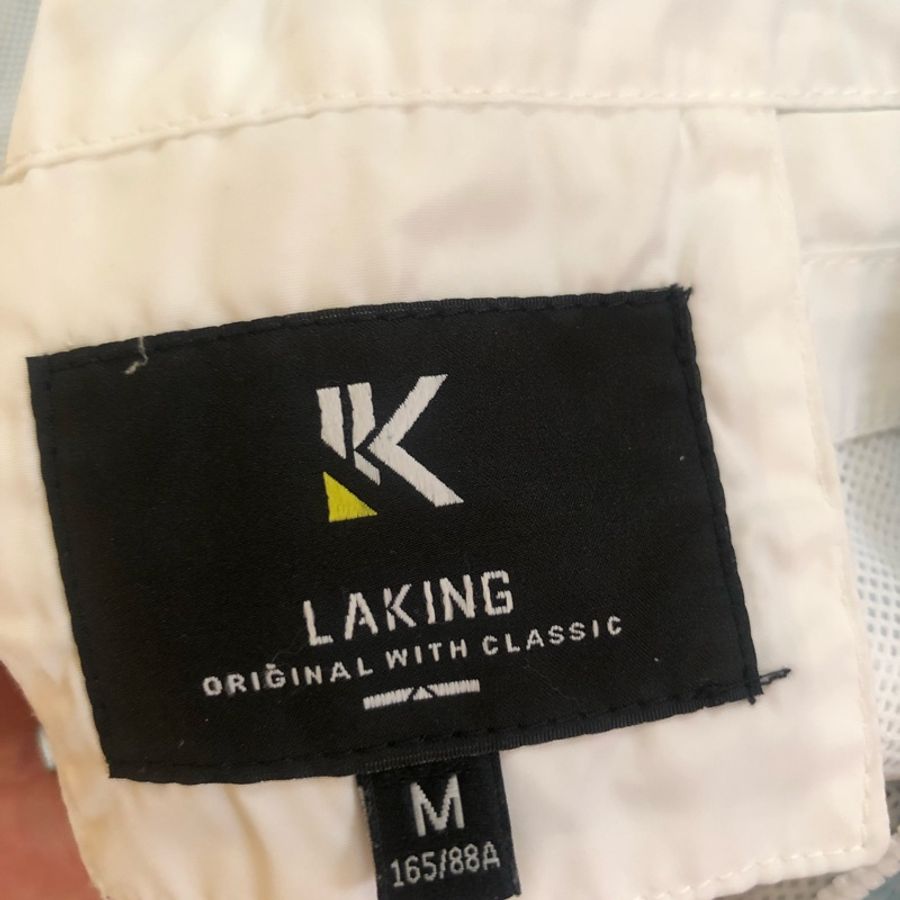 LAKING 淺藍大尺碼🉑️個性運動風衣外套-4