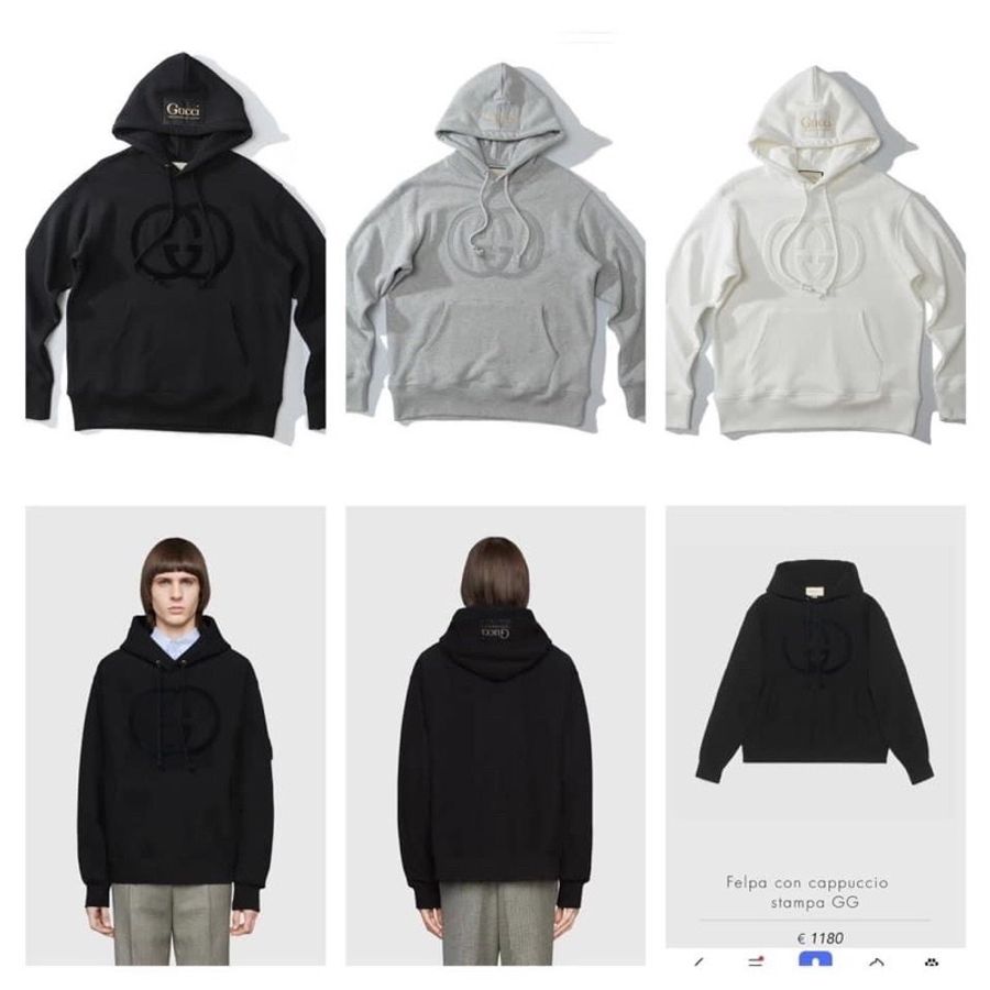 Gucci冬季高磅數連帽T-1