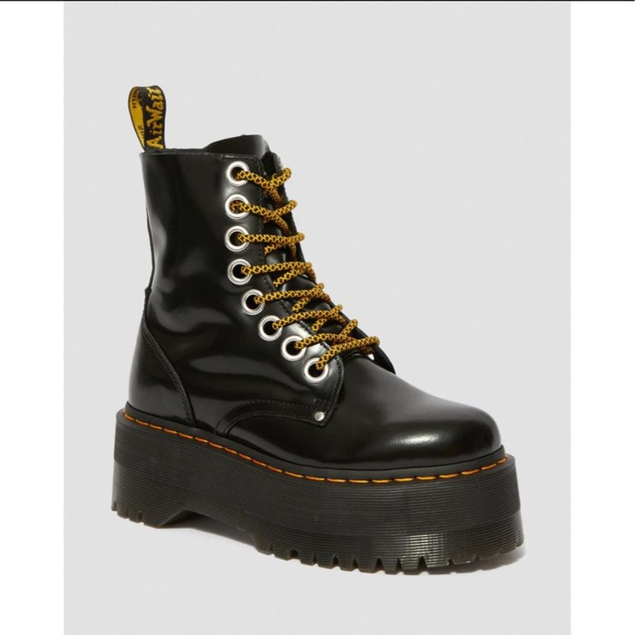 Dr Martens Jadon Max Boot 馬汀 超厚底 8孔 黑色硬皮 SS20-0