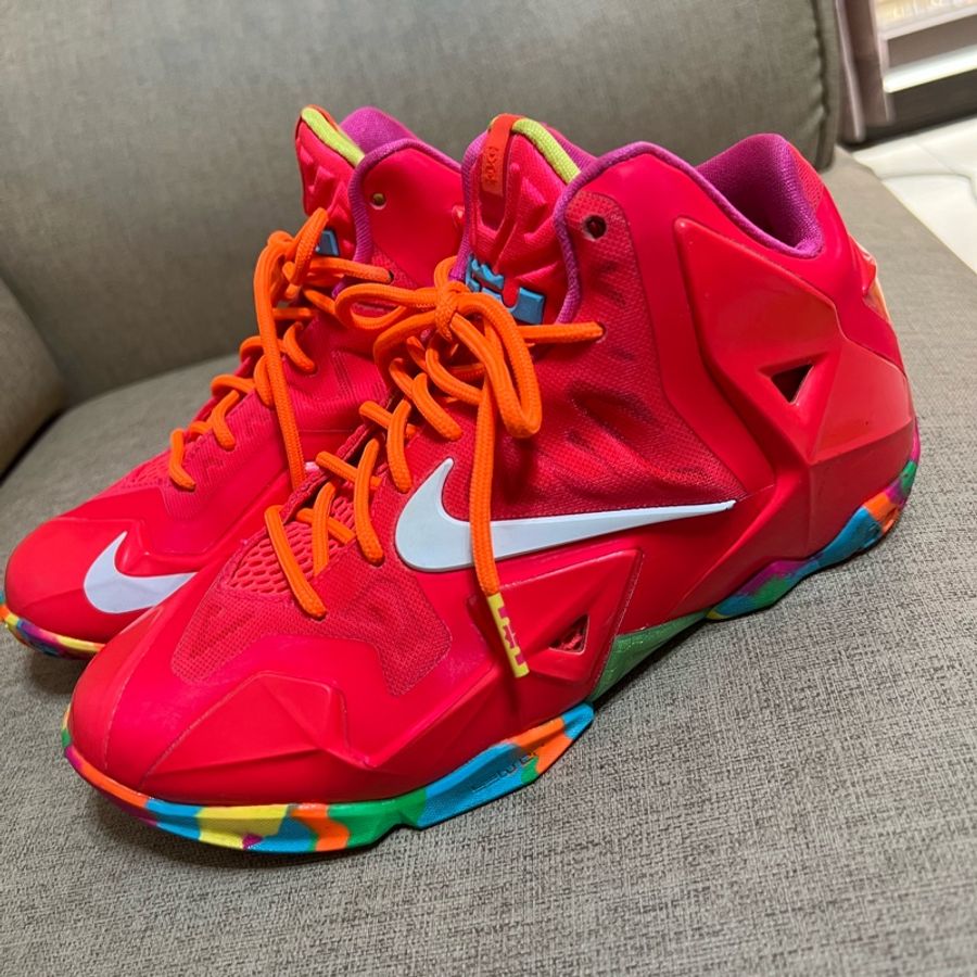 Nike LeBron 11 Fruity Pebbles ;23公分-0