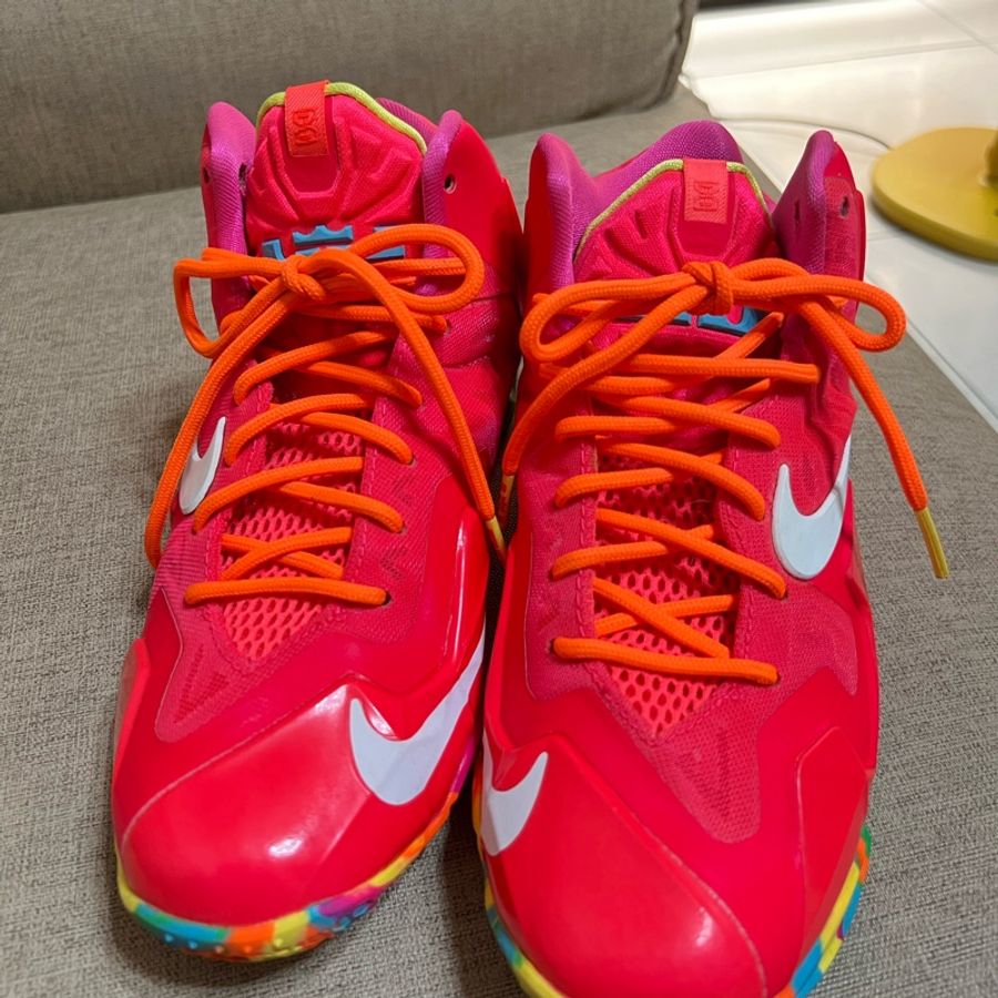 Nike LeBron 11 Fruity Pebbles ;23公分-1