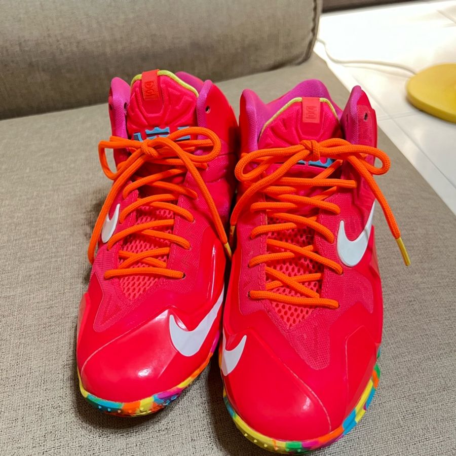 Nike LeBron 11 Fruity Pebbles ;23公分-2