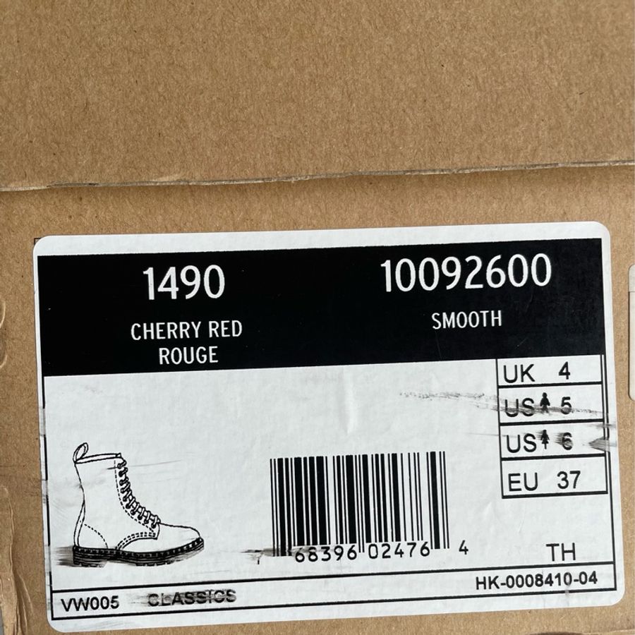Dr.Martens 經典酒紅中筒靴 狀況極好-8