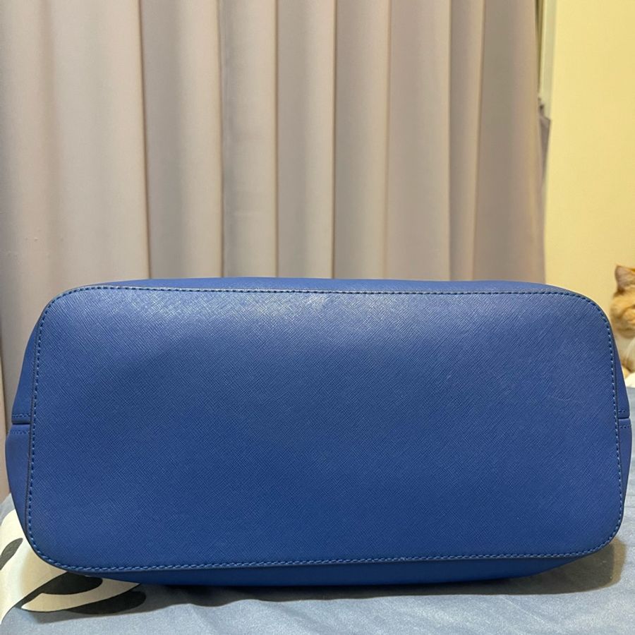 MICHAEL KORS MK 藍色 皮革 肩背包 單肩包 通勤包二手真品-2