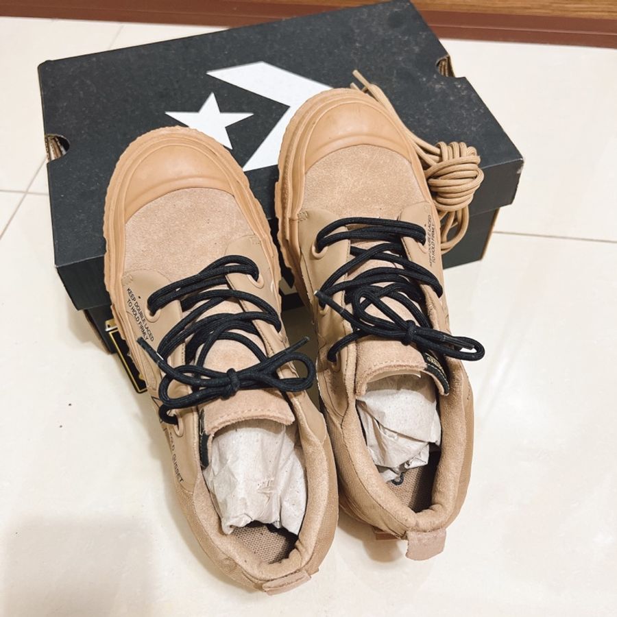 正版converse 防水膠底運動鞋one star MC18 X Gore-Tex 沙土 咖啡 162585C 女-5