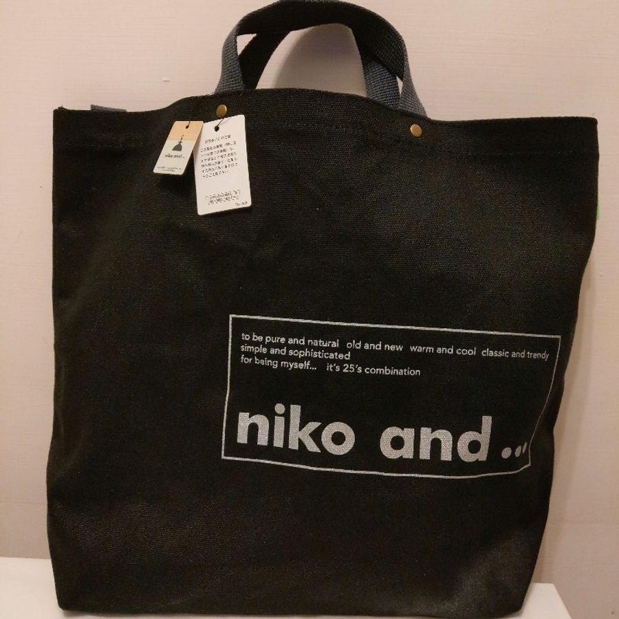 日牌 niko and ... 經典兩用帆布托特包-0