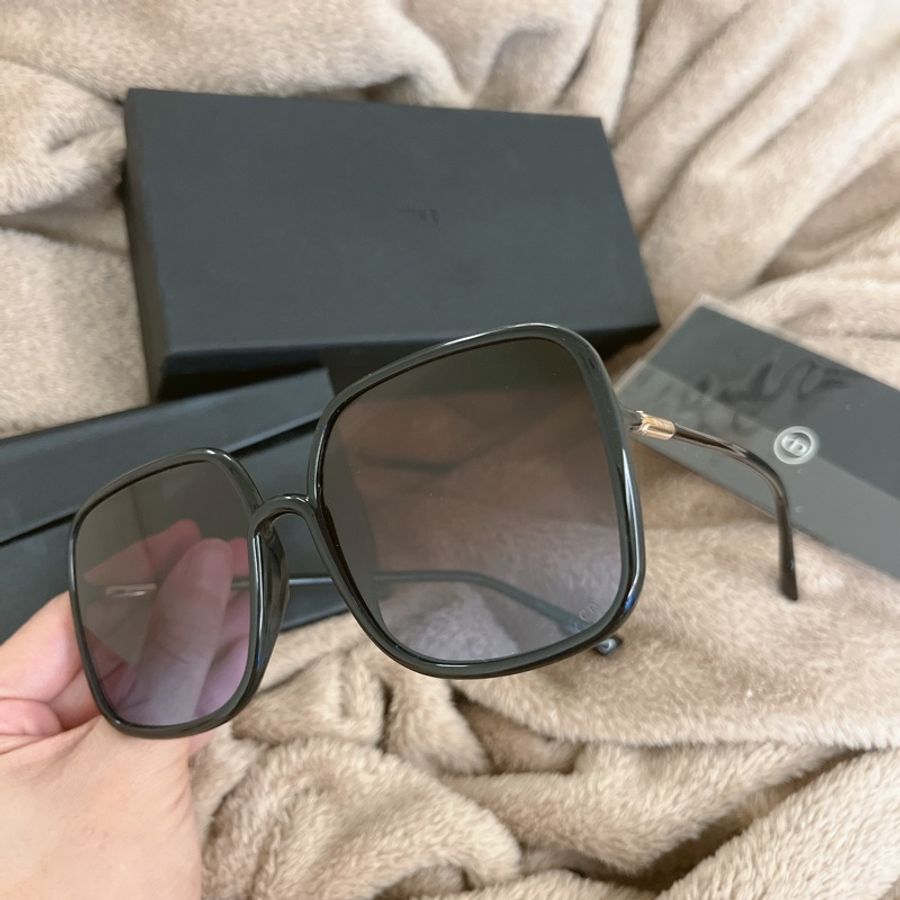 Dior❤️迪奧大爆款熱門漸變黑紫方框墨鏡-6