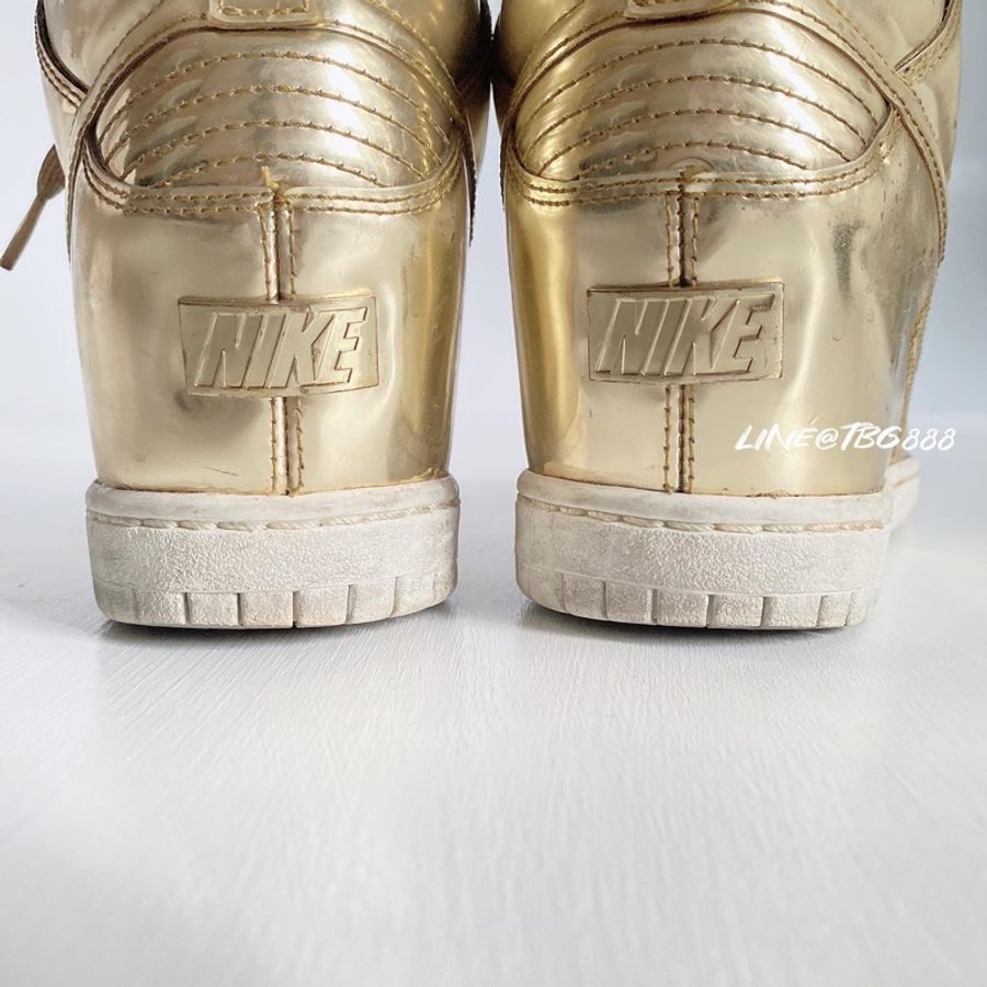 NIKE AU196.9666金色內增高球鞋    Size US 8.5-7