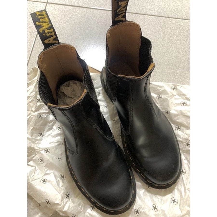 馬丁Dr. Martens 2976 YS Chelsea Boots 切爾西靴 黑色 US8 EU39-1
