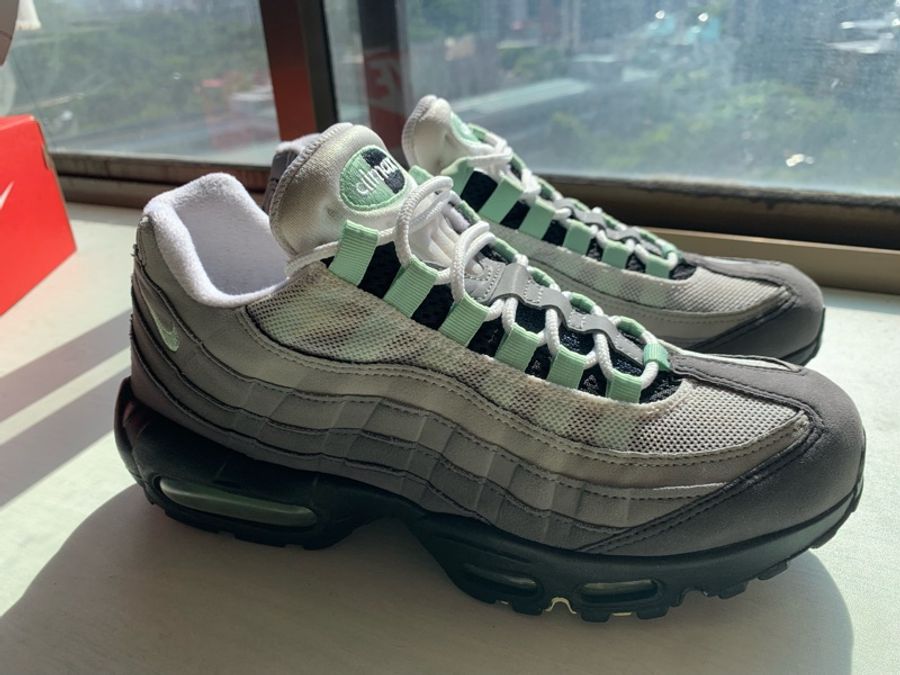 Nike Air Max 95 OG Fresh Mint CD7495-101 二手 檸檬綠 灰 綠 復古 漸層 氣墊 運動鞋-1
