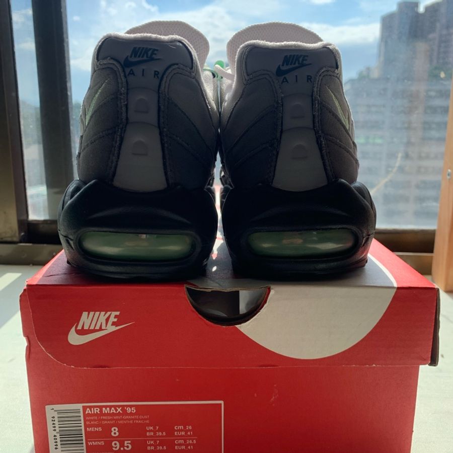 Nike Air Max 95 OG Fresh Mint CD7495-101 二手 檸檬綠 灰 綠 復古 漸層 氣墊 運動鞋-4