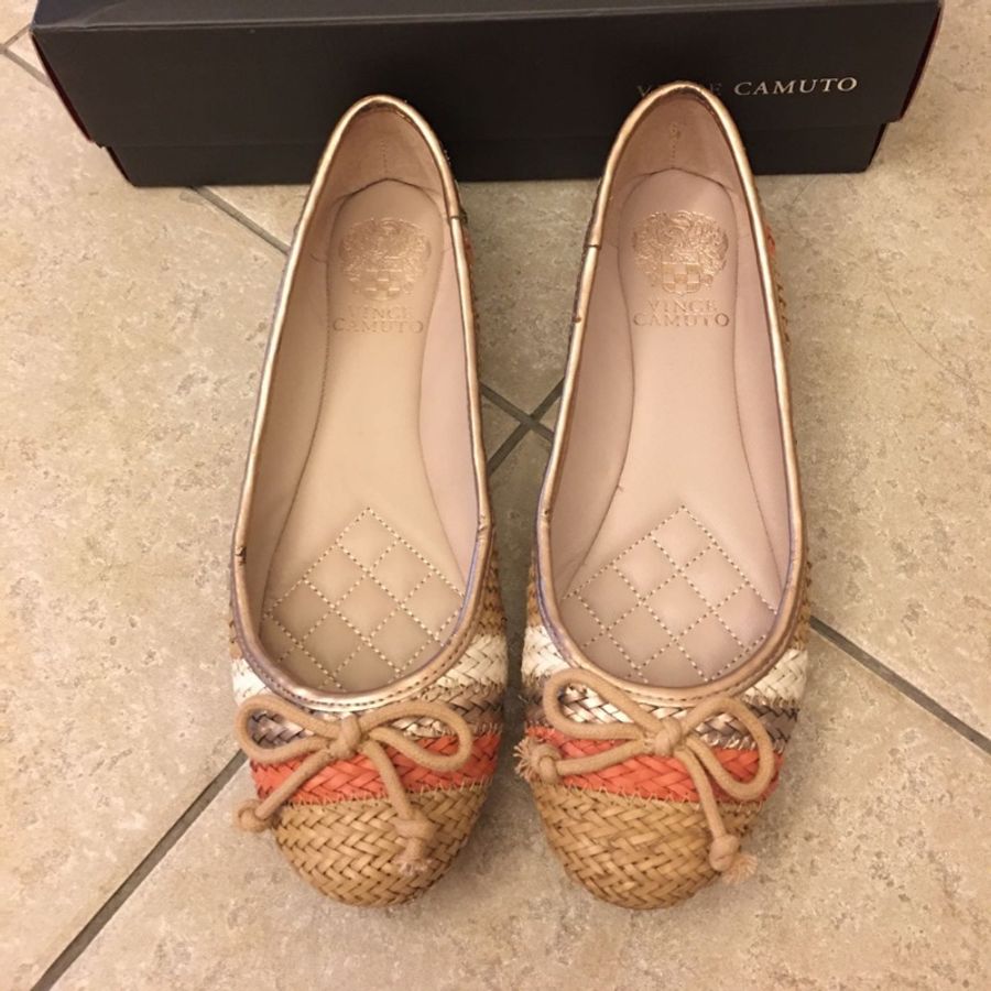 Vince Camuto 彩虹編織芭蕾舞鞋-0