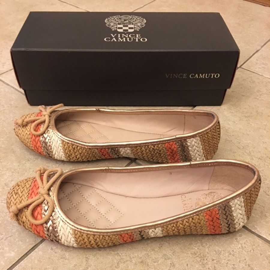 Vince Camuto 彩虹編織芭蕾舞鞋-1