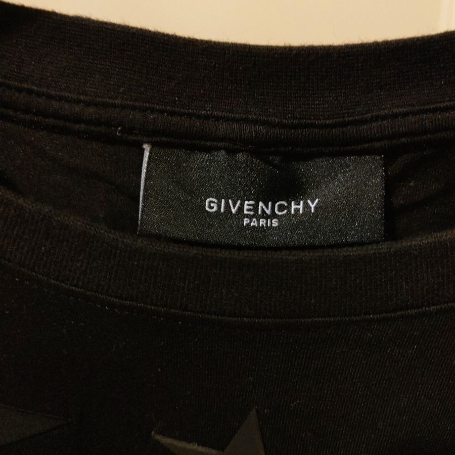 (已客訂)GIVENCHY 紀梵希星領黑色T恤-2