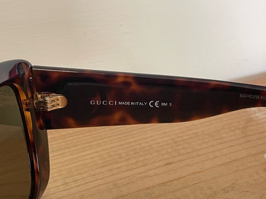 正品Gucci 玳瑁太陽眼鏡-4