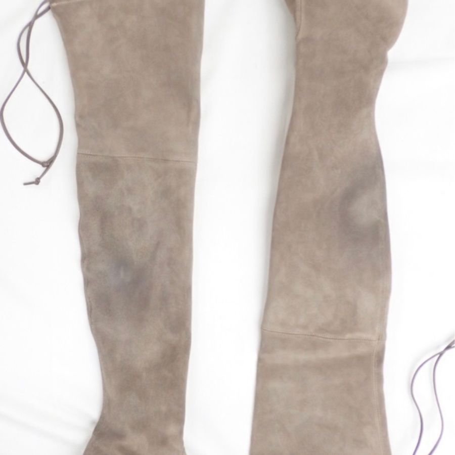 Stuart Weitzman 麂皮及膝高筒靴-1