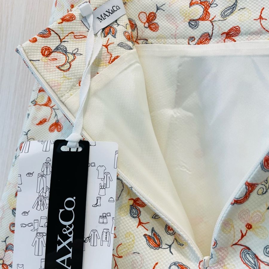 全新正品Max&Co 花朵系列裙(有內裡、吊牌未拆、有試穿圖)原價6980元/看圖看內文~-7