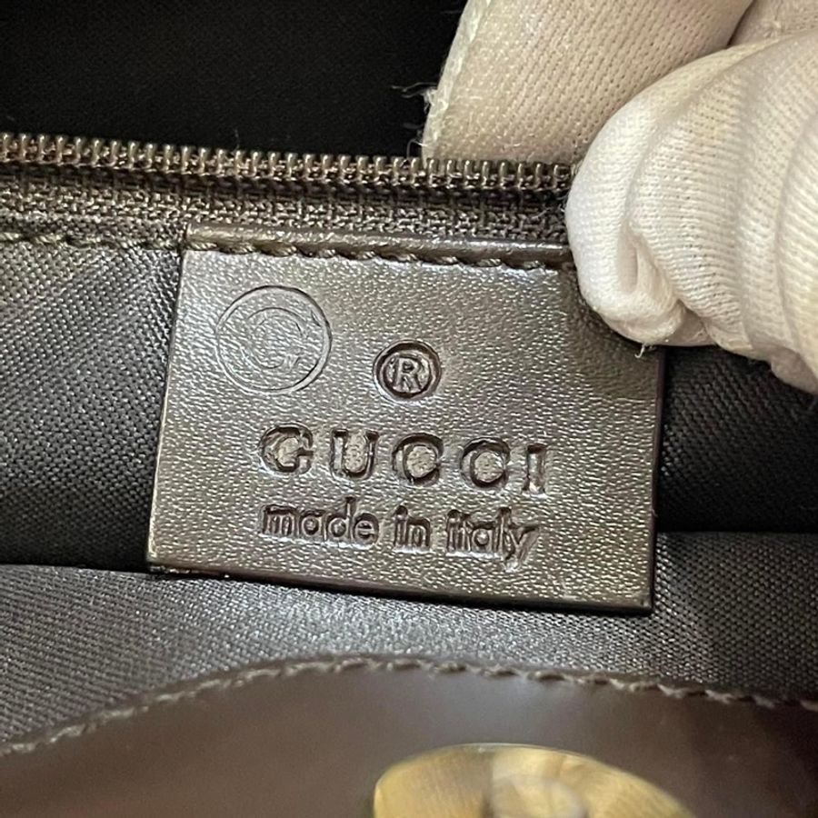 二手正品近全新Gucci 緹花托特包/手提包+🎁贈小熊絲巾(近全新/防潑水材質/滾皮邊)看圖看內文-15