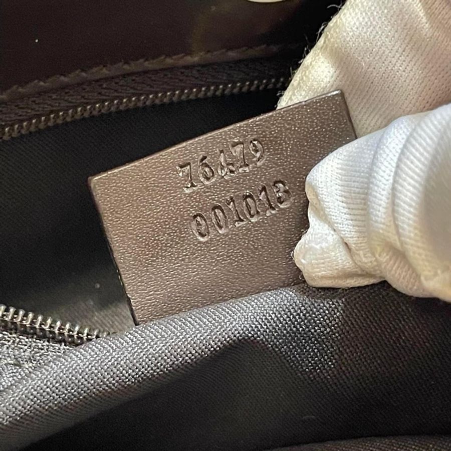 二手正品近全新Gucci 緹花托特包/手提包+🎁贈小熊絲巾(近全新/防潑水材質/滾皮邊)看圖看內文-16