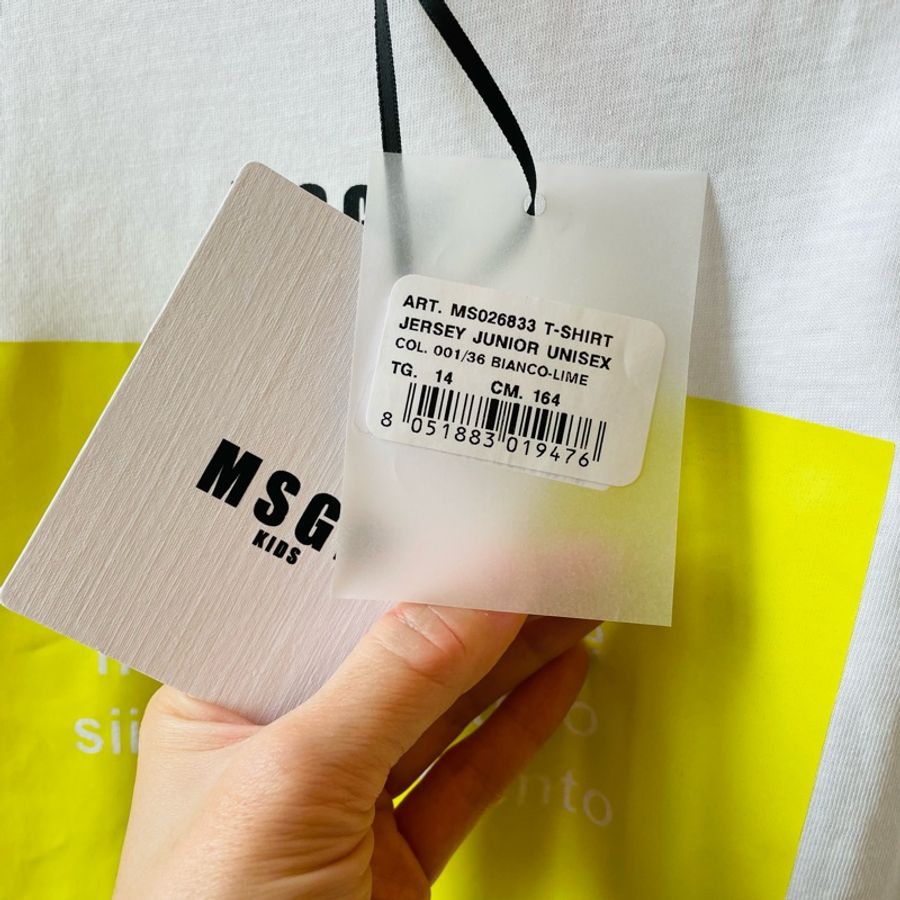 二手正品~近全新!MSGMT恤(義大利製14Y)適合S-M-3