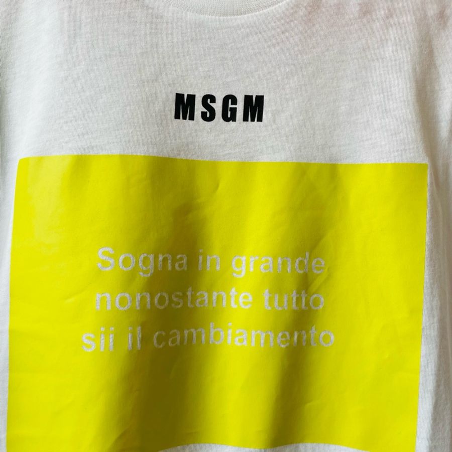 二手正品~近全新!MSGMT恤(義大利製14Y)適合S-M-7