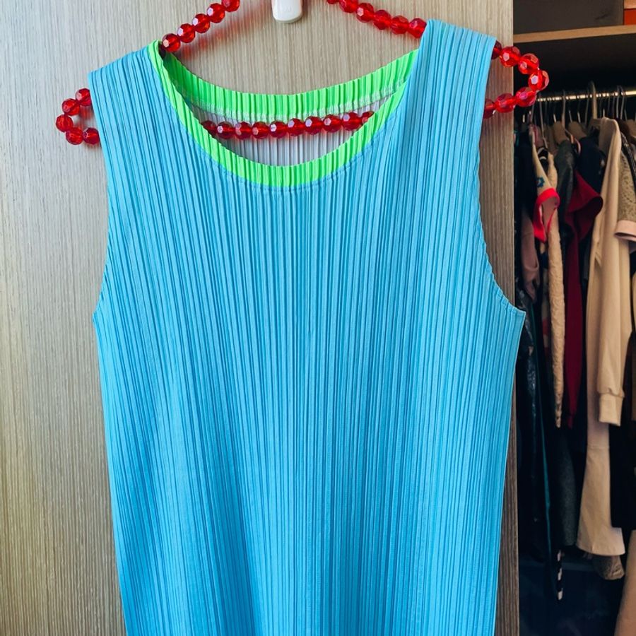 二手正品PP三宅一生Pleats Please背心洋裝(2號)近全新!-1