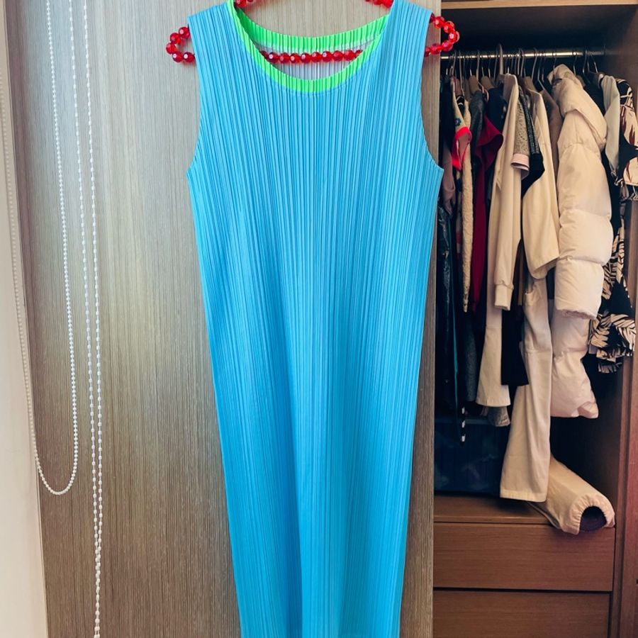 二手正品PP三宅一生Pleats Please背心洋裝(2號)近全新!-9