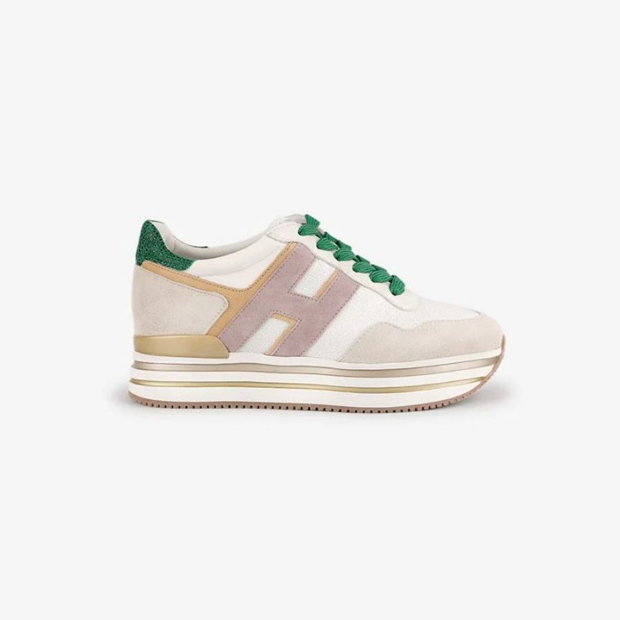 【全新品】Hogan Midi H222 麂皮女運動鞋-棕-0