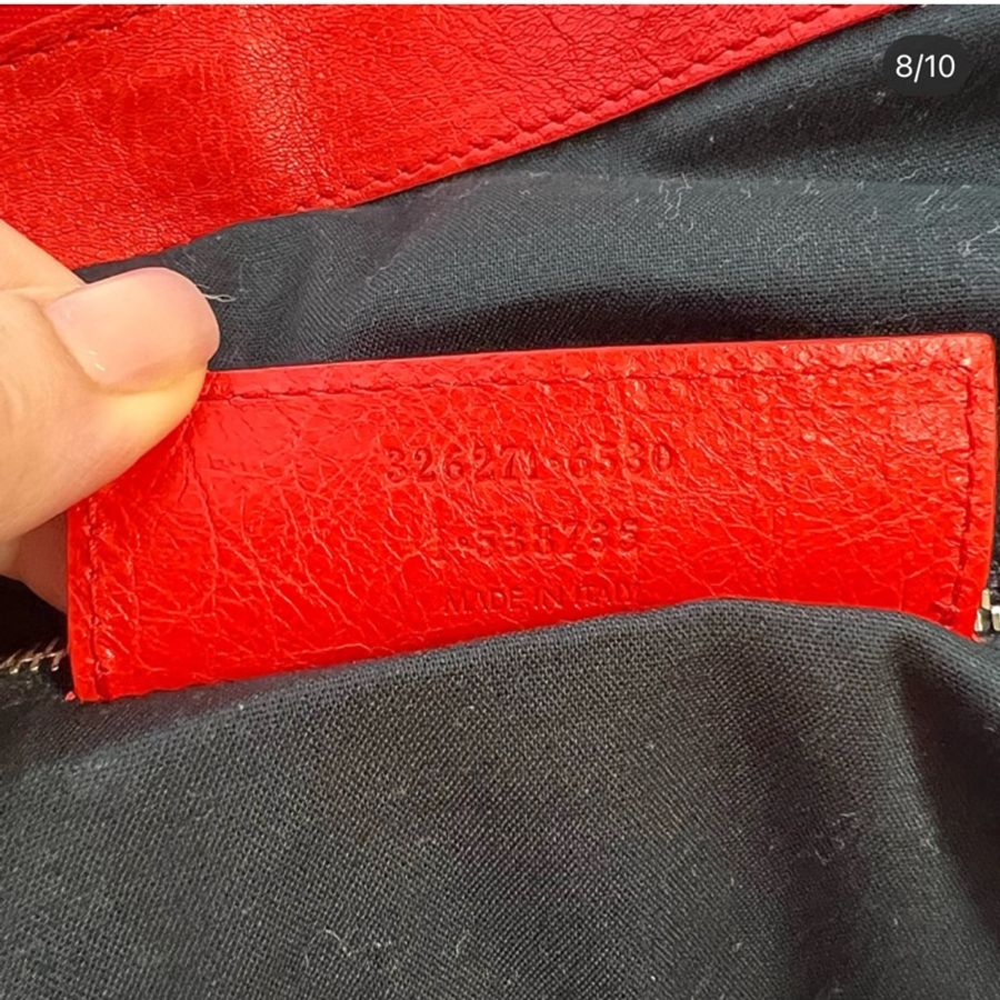 Balenciaga 帥氣大尺寸紅色機車包《限時特價》-7