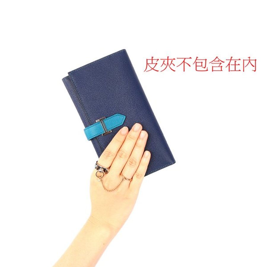HERMES 水鑽+925純銀+玫瑰金AU750鏈帶雙環戒指_展示品 HE43000001-8