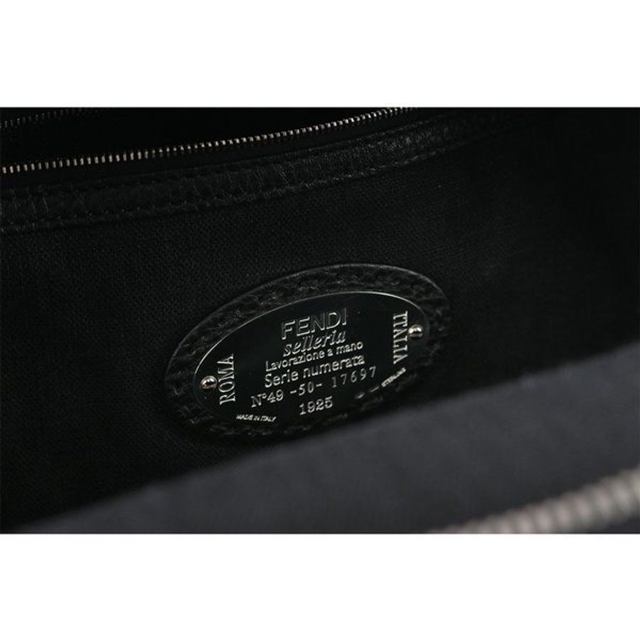 FENDI Bag Bugs 鱷魚皮怪獸眼睛牛皮後背包(黑色)_展示品 FVZ012 6E3 F0H95-7