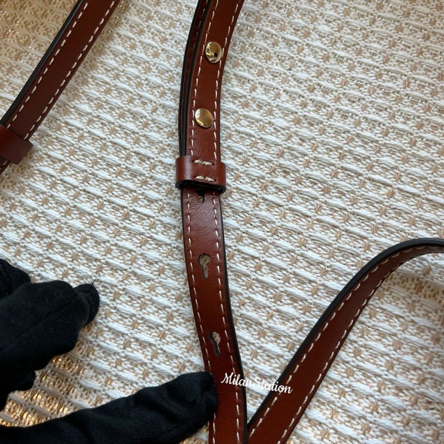 〈 CHLOE〉woody米白色羔羊毛小型手提斜背兩用包-9
