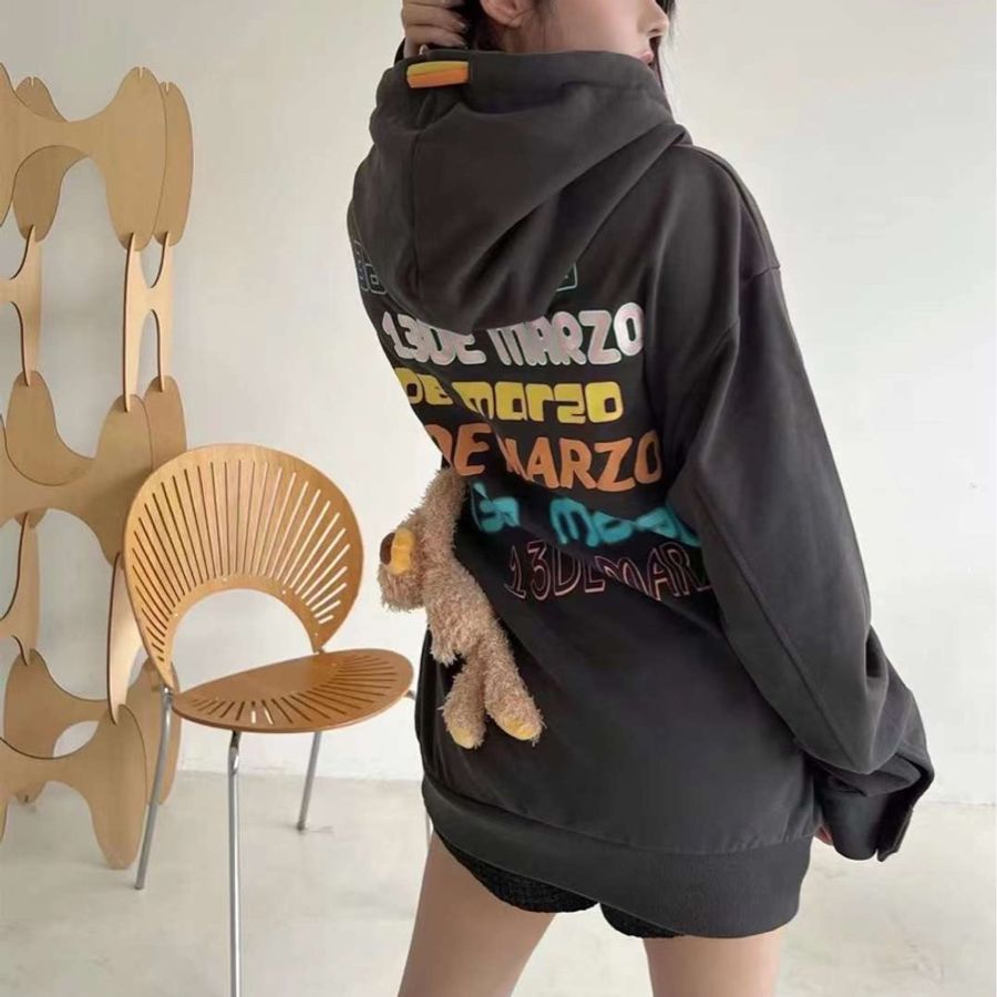 官方授權正品 13DE MARZO 小熊彩色標語帽t-3