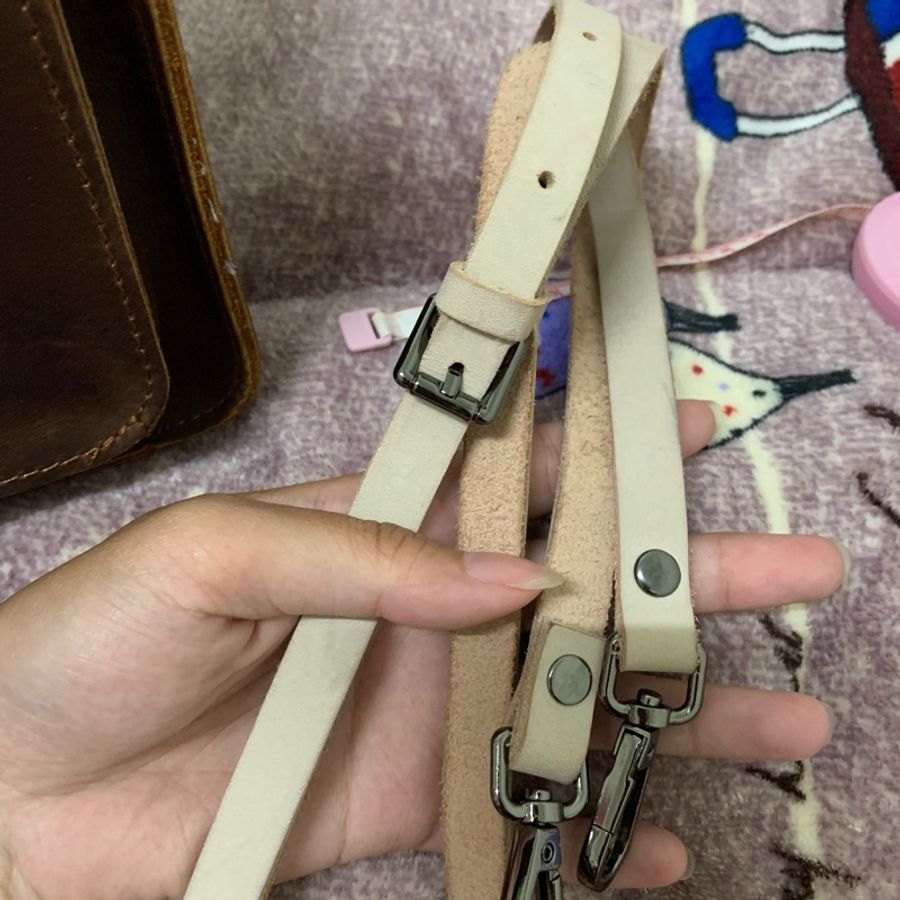 瘋馬皮學院風側背-2