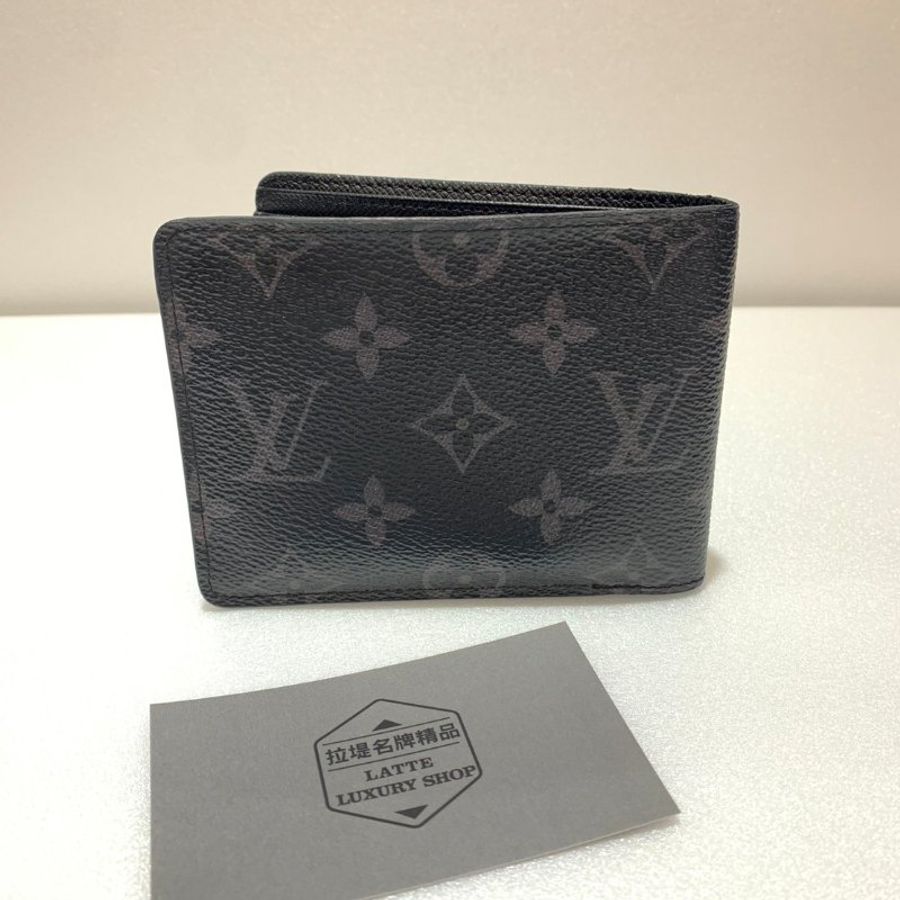 LV  交叉 短夾/皮夾/男夾 M61695  87成新-1